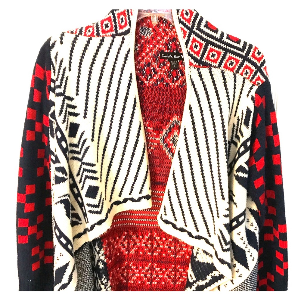 “Double Zero” Aztec cardigan